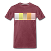 Wohnraum Pankow - Männer Premium T-Shirt - Bordeauxrot meliert