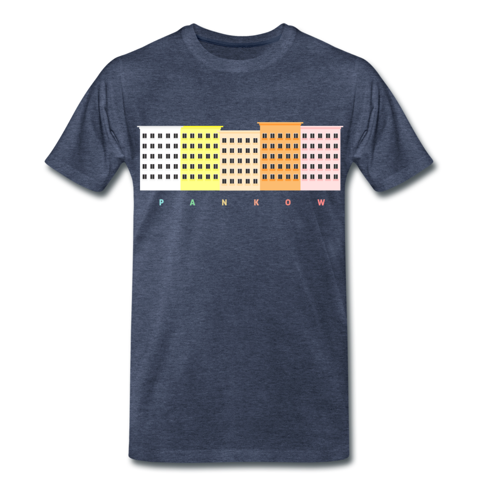 Wohnraum Pankow - Männer Premium T-Shirt - Blau meliert