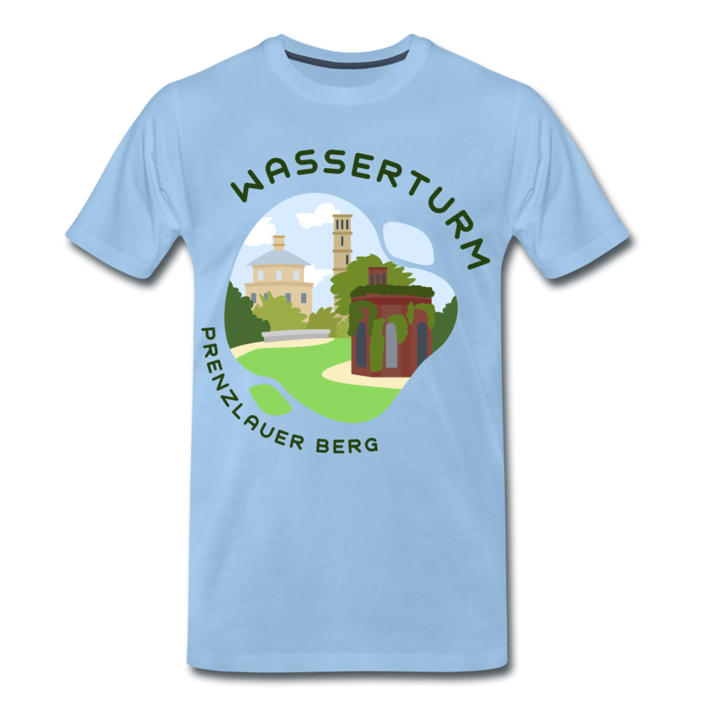 Wasserturm Prenzlauer Berg - Männer Premium T-Shirt - Sky