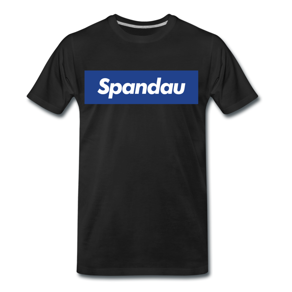 Spandau blau - Männer Premium T-Shirt - Schwarz