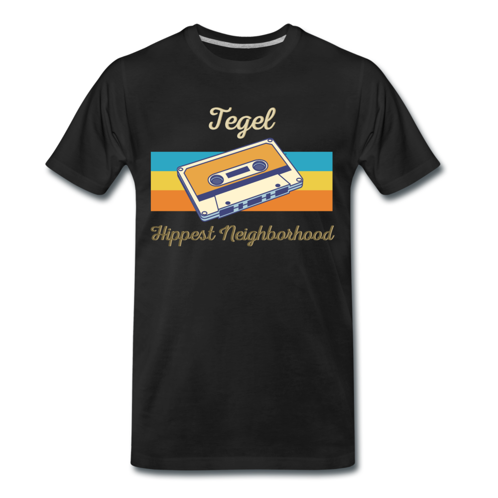 Tegel Hippest Neighborhood - Männer Premium T-Shirt - Schwarz
