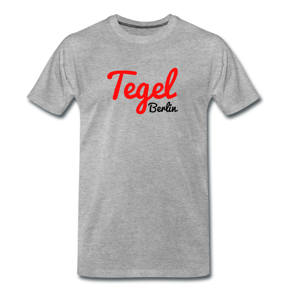 Tegel Berlin - Männer Premium T-Shirt - Grau meliert