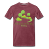 Schillerpark - Männer Premium T-Shirt - Bordeauxrot meliert