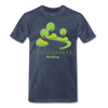 Schillerpark - Männer Premium T-Shirt - Blau meliert