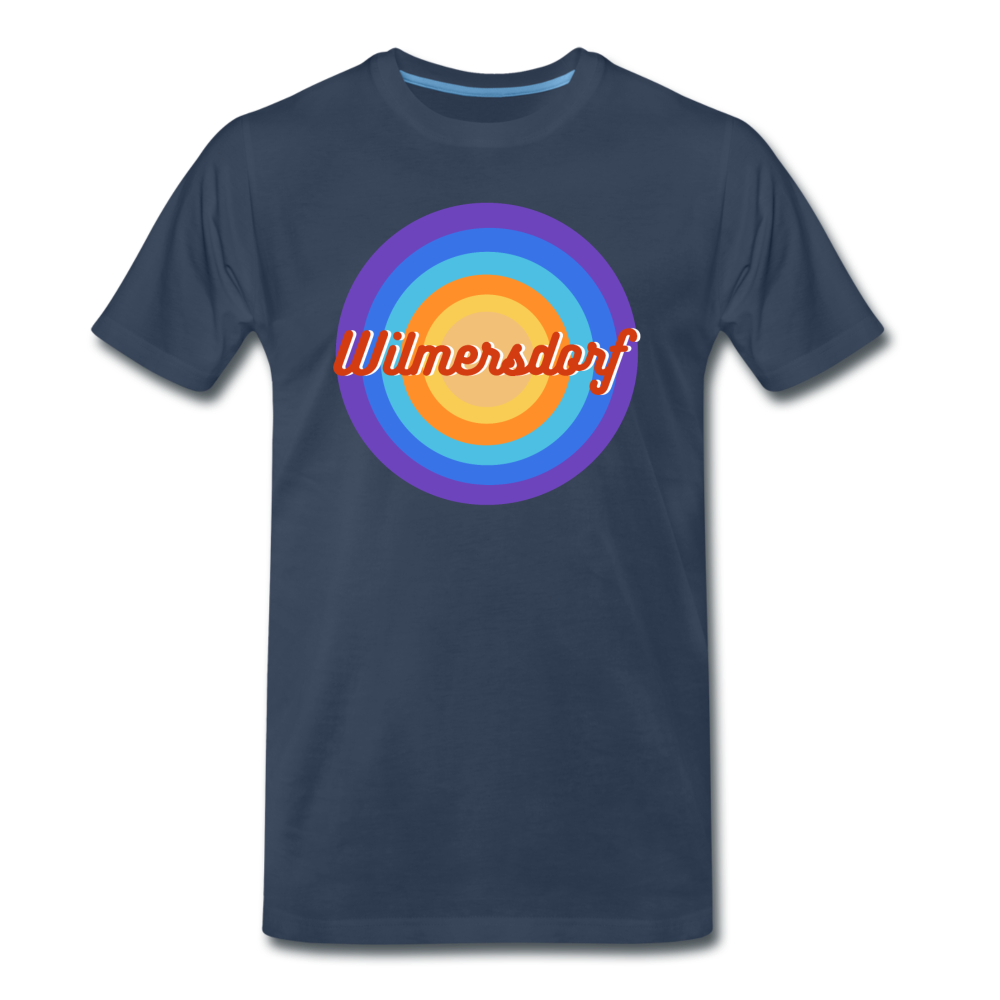 Wilmersdorf retro - Männer Premium T-Shirt - Navy