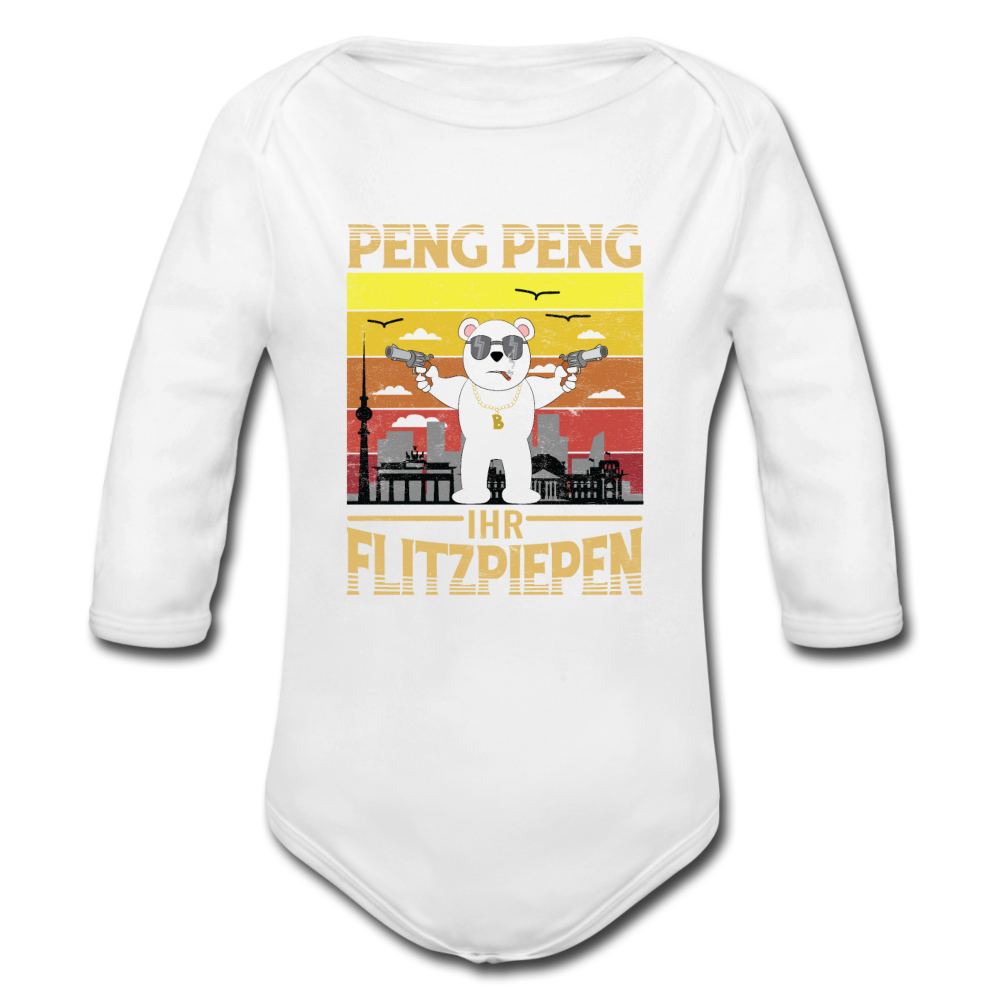 Peng Peng - Bio-Langarmbody - Weiß