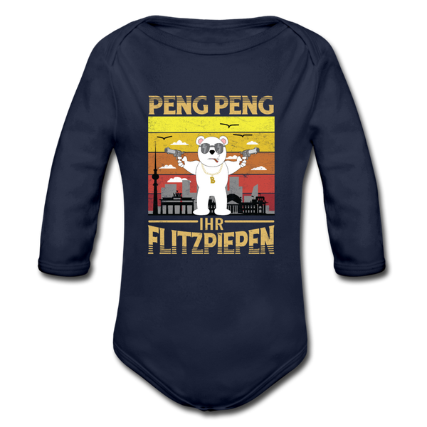 Peng Peng - Bio-Langarmbody - Dunkelnavy