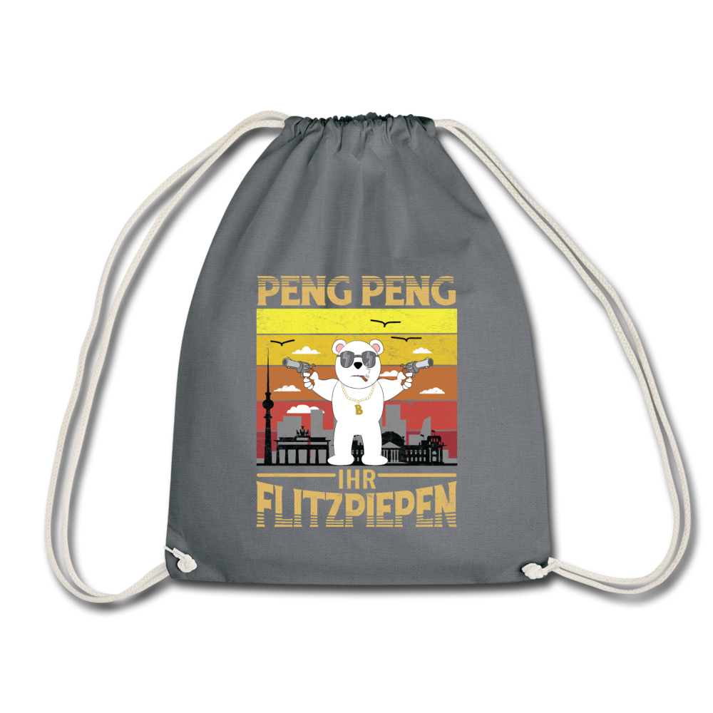 Peng Peng - Turnbeutel - Grau