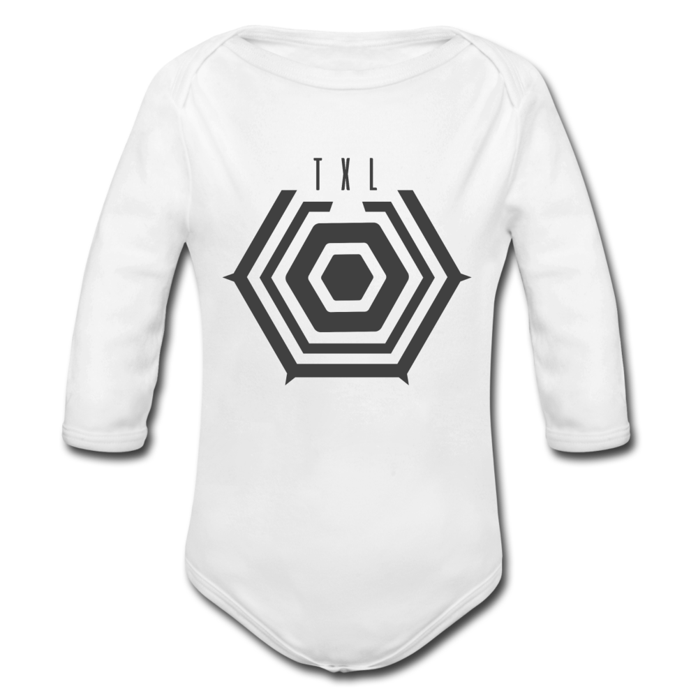 Tegel TXL Umrisse - Bio-Langarmbody - Weiß