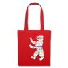 Bär im U-Bahnnetz - Stoffbeutel - Rot
