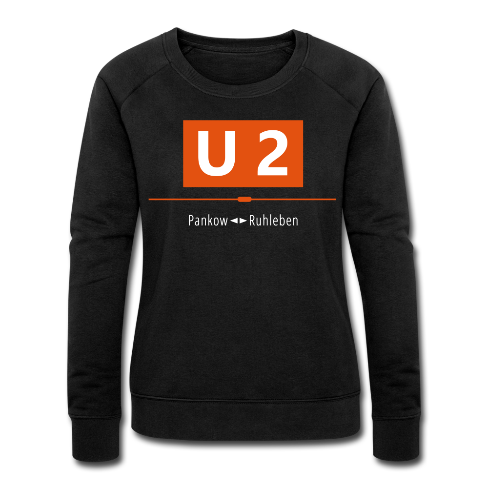 U2 Berlin - Frauen Bio Sweatshirt - Schwarz