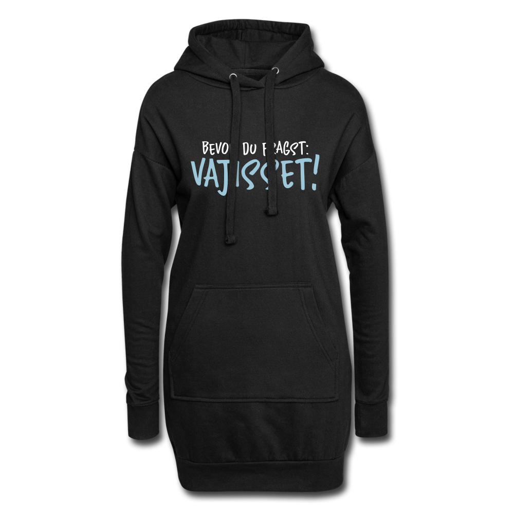 Bevor du fragst - Hoodie-Kleid - Schwarz