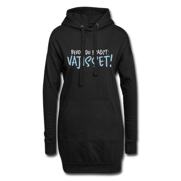 Bevor du fragst - Hoodie-Kleid - Schwarz