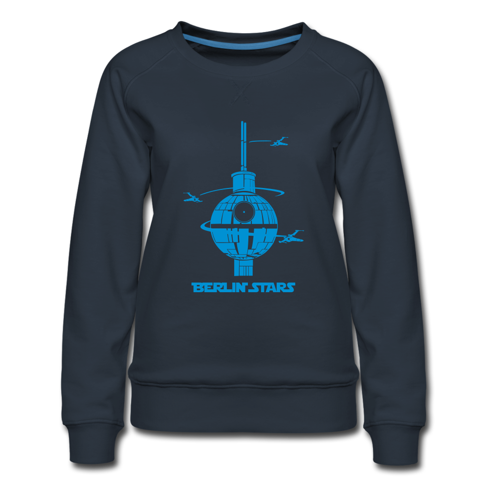 Berlin Stars - Blau - Frauen Premium Sweatshirt - Navy