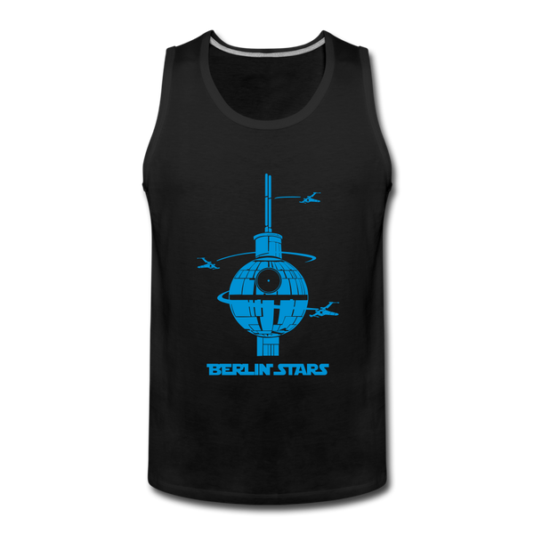 Berlin Stars - Blau - Männer Premium Tank Top - Schwarz