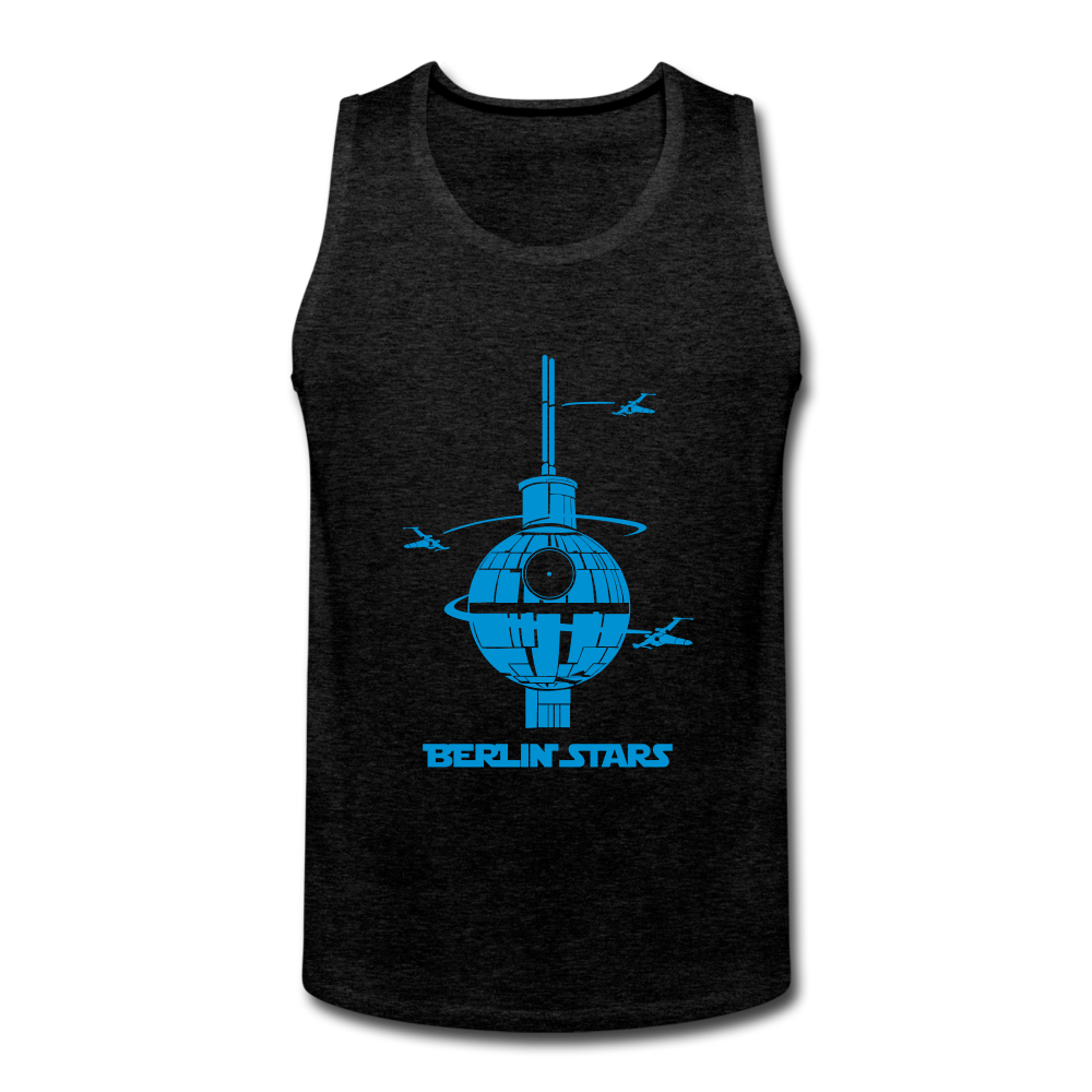 Berlin Stars - Blau - Männer Premium Tank Top - Anthrazit