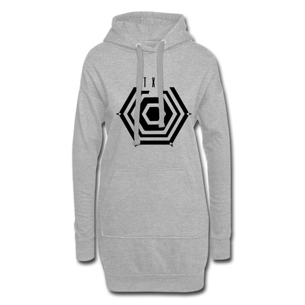 Tegel TXL Umrisse - Hoodie-Kleid - Grau meliert