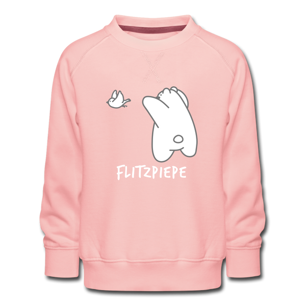 Flitzpiepe - Kinder Premium Sweatshirt - Kristallrosa