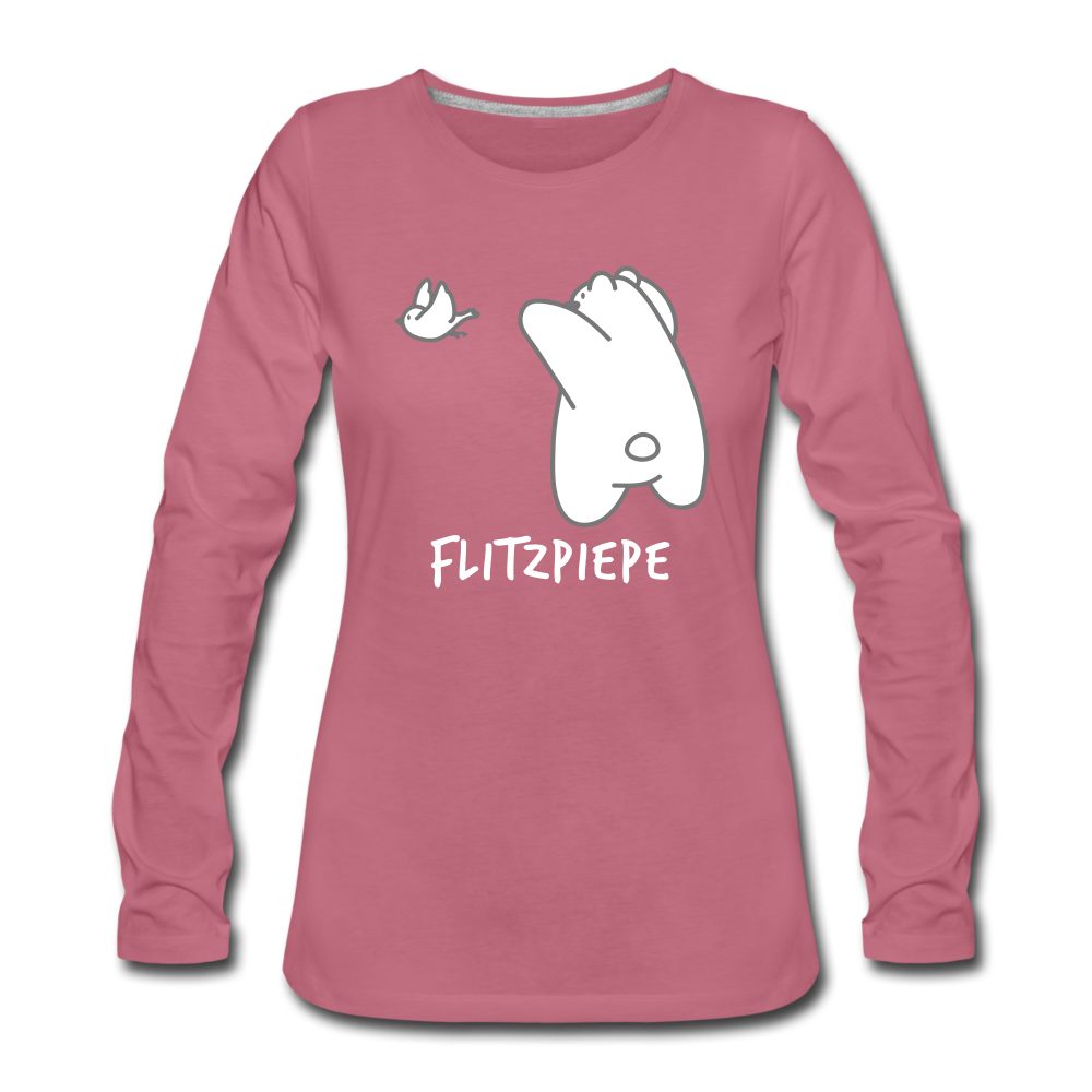 Flitzpiepe - Frauen Premium Langarmshirt - Malve