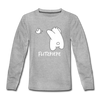 Flitzpiepe - Teenager Langarmshirt - Grau meliert