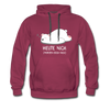 Heute nich! - Männer Premium Hoodie - Bordeaux