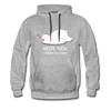 Heute nich! - Männer Premium Hoodie - Grau meliert