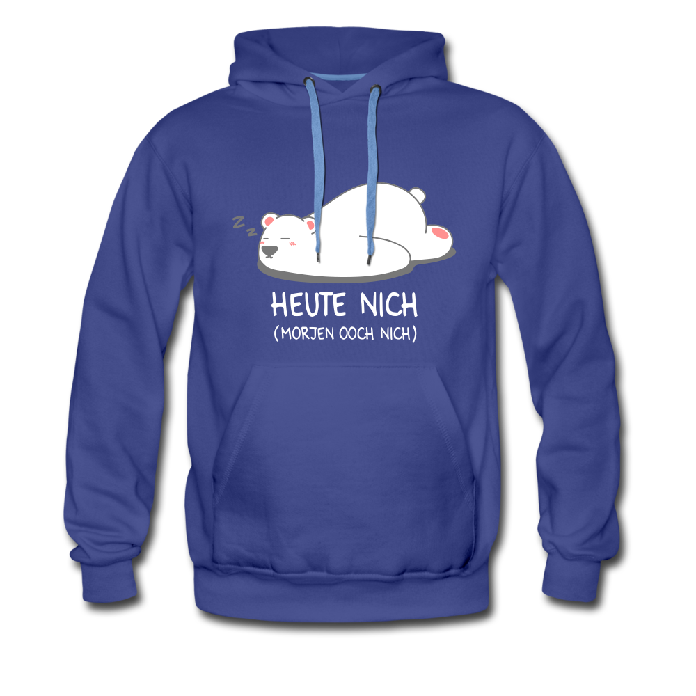 Heute nich! - Männer Premium Hoodie - Königsblau
