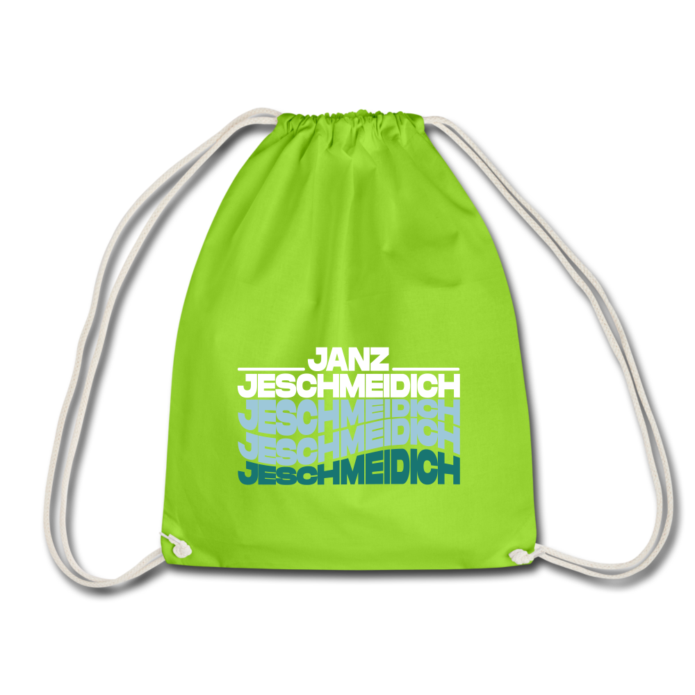Janz Jeschmeidich - Turnbeutel - Neongrün