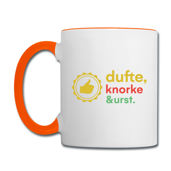Dufte, Knorke, Urst - Tasse zweifarbig