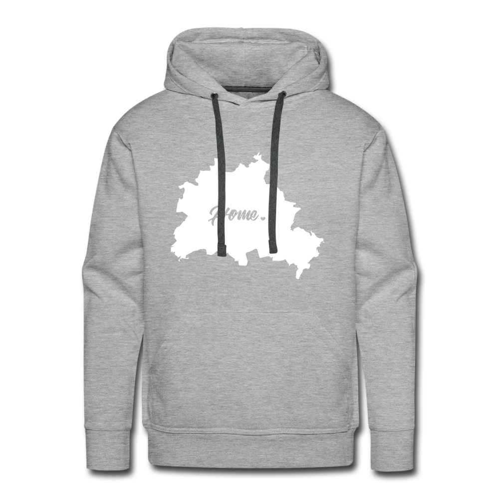 Heimat Berlin - Männer Premium Hoodie - Grau meliert