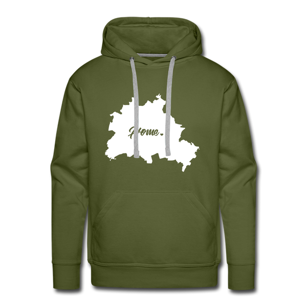 Heimat Berlin - Männer Premium Hoodie - Olivgrün