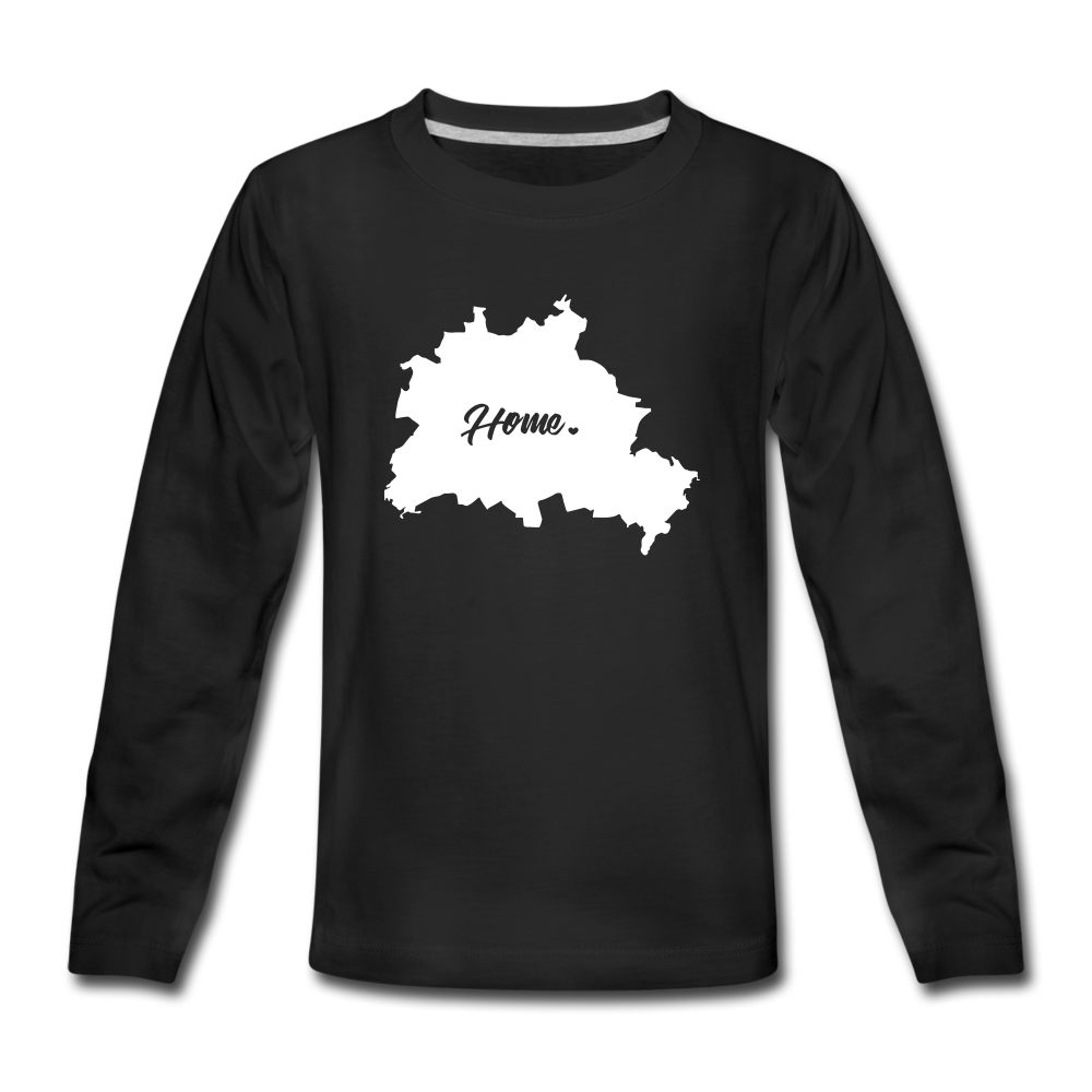Heimat Berlin - Teenager Langarmshirt - Schwarz