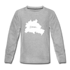 Heimat Berlin - Teenager Langarmshirt - Grau meliert