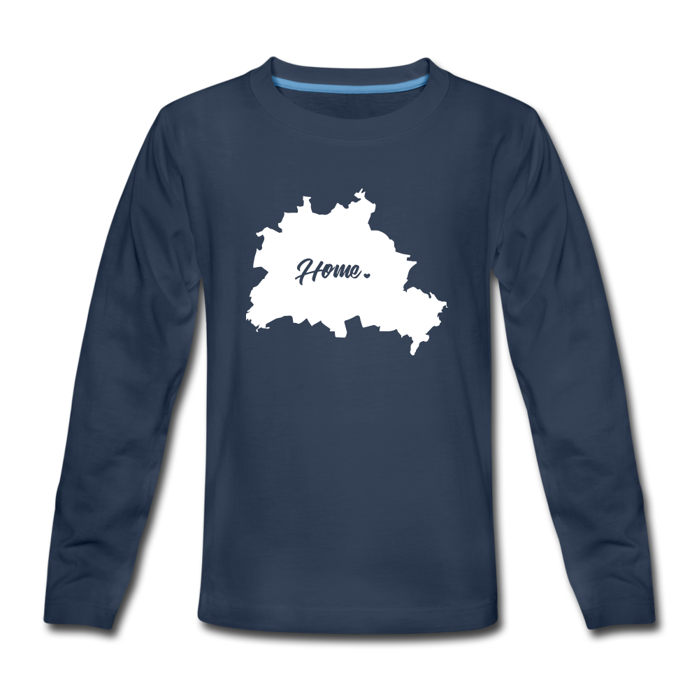 Heimat Berlin - Teenager Langarmshirt - Navy