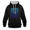 Prenzlberg - Planet Earth - Kontrast Hoodie - Schwarz/Grau meliert