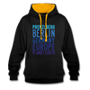 Prenzlberg - Planet Earth - Kontrast Hoodie - Schwarz/Gold