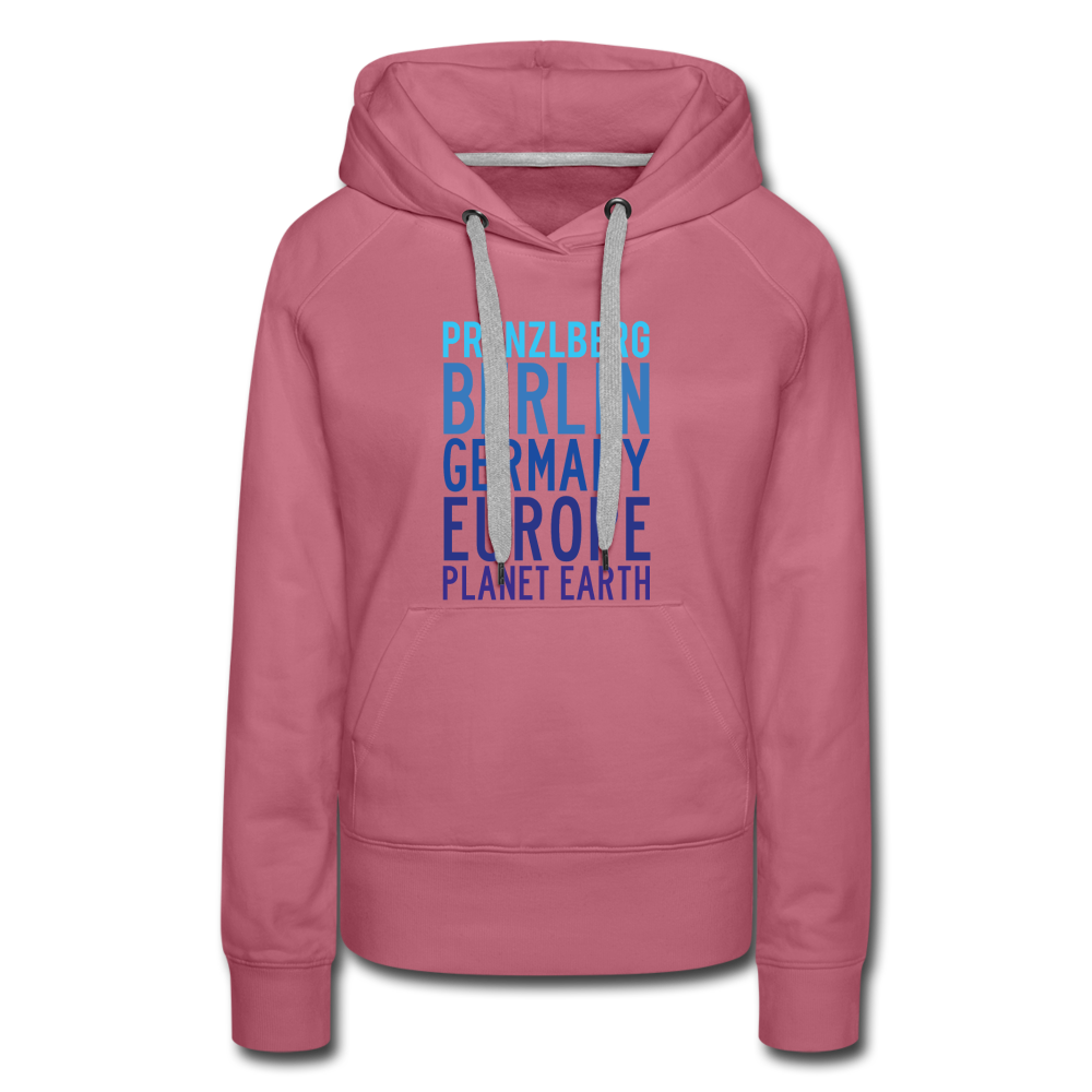 Prenzlberg - Planet Earth - Frauen Premium Hoodie - Malve