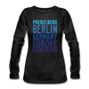Prenzlberg - Planet Earth - Frauen Premium Langarmshirt - Anthrazit