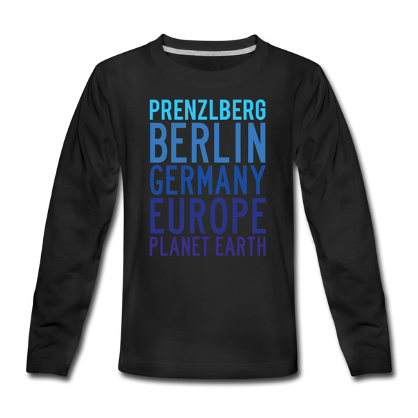 Prenzlberg - Planet Earth - Teenager Langarmshirt - Schwarz