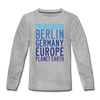 Prenzlberg - Planet Earth - Teenager Langarmshirt - Grau meliert