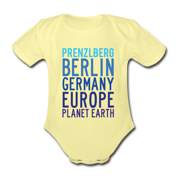 Prenzlberg - Planet Earth - Bio-Kurzarmbody - Hellgelb