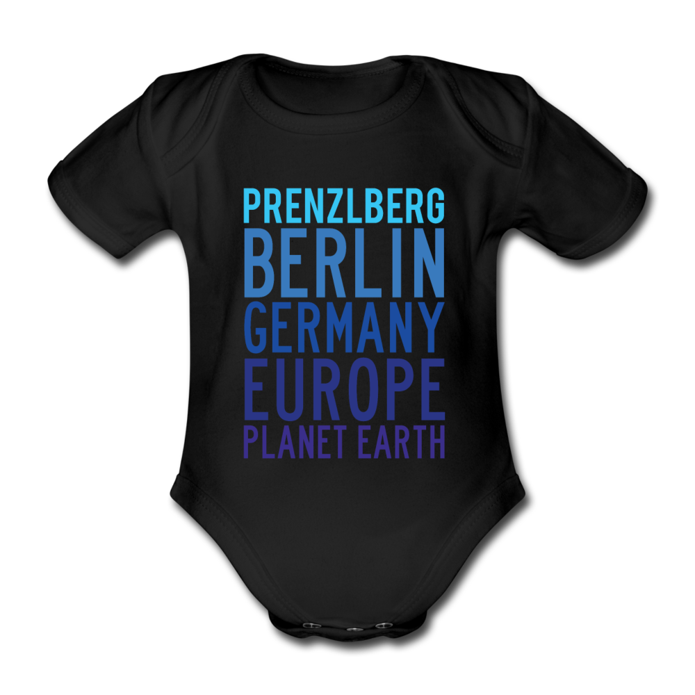Prenzlberg - Planet Earth - Bio-Kurzarmbody - Schwarz