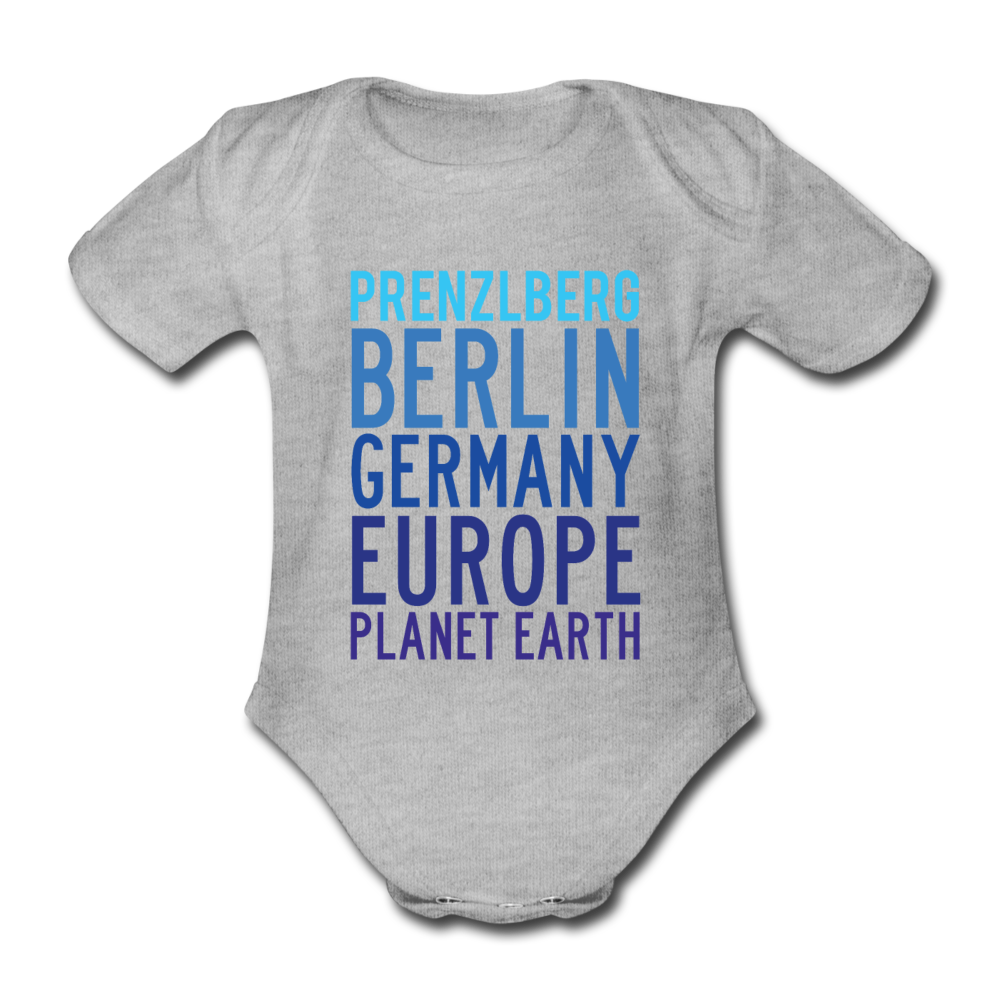 Prenzlberg - Planet Earth - Bio-Kurzarmbody - Grau meliert
