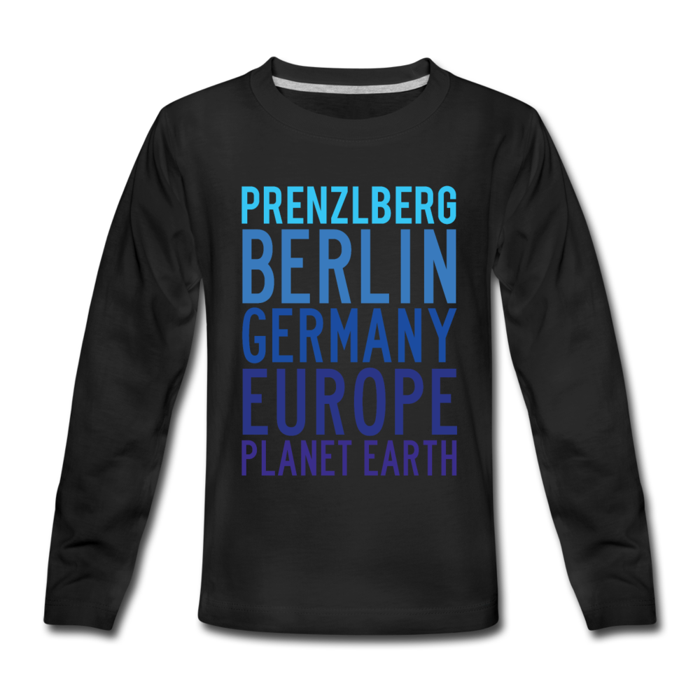 Prenzlberg - Planet Earth - Kinder Langarmshirt - Schwarz