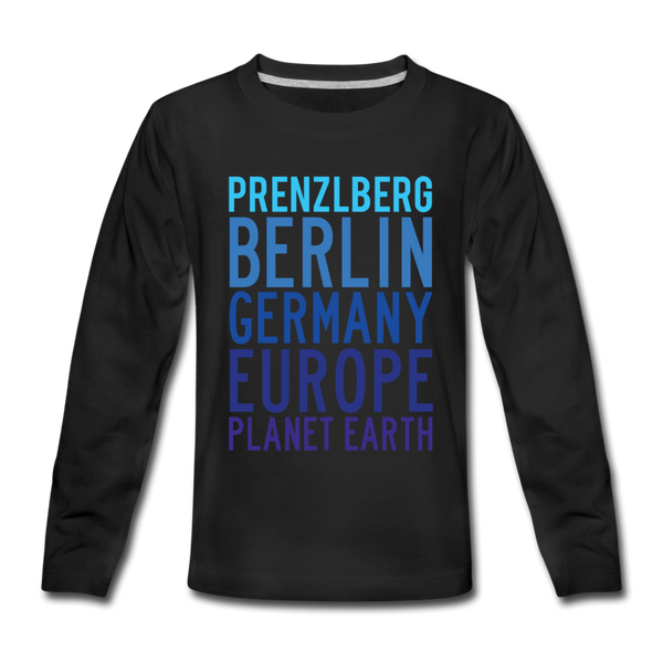 Prenzlberg - Planet Earth - Kinder Langarmshirt - Schwarz