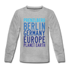 Prenzlberg - Planet Earth - Kinder Langarmshirt - Grau meliert