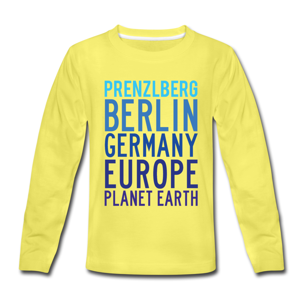 Prenzlberg - Planet Earth - Kinder Langarmshirt - Gelb