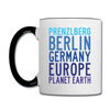 Prenzlberg - Planet Earth - Tasse zweifarbig - Weiß/Schwarz