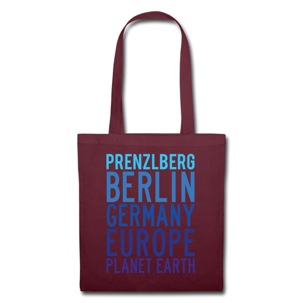Prenzlberg - Planet Earth - Stoffbeutel - Burgunderrot