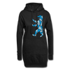 Berliner Bär Geometrie - Hoodie-Kleid - Schwarz